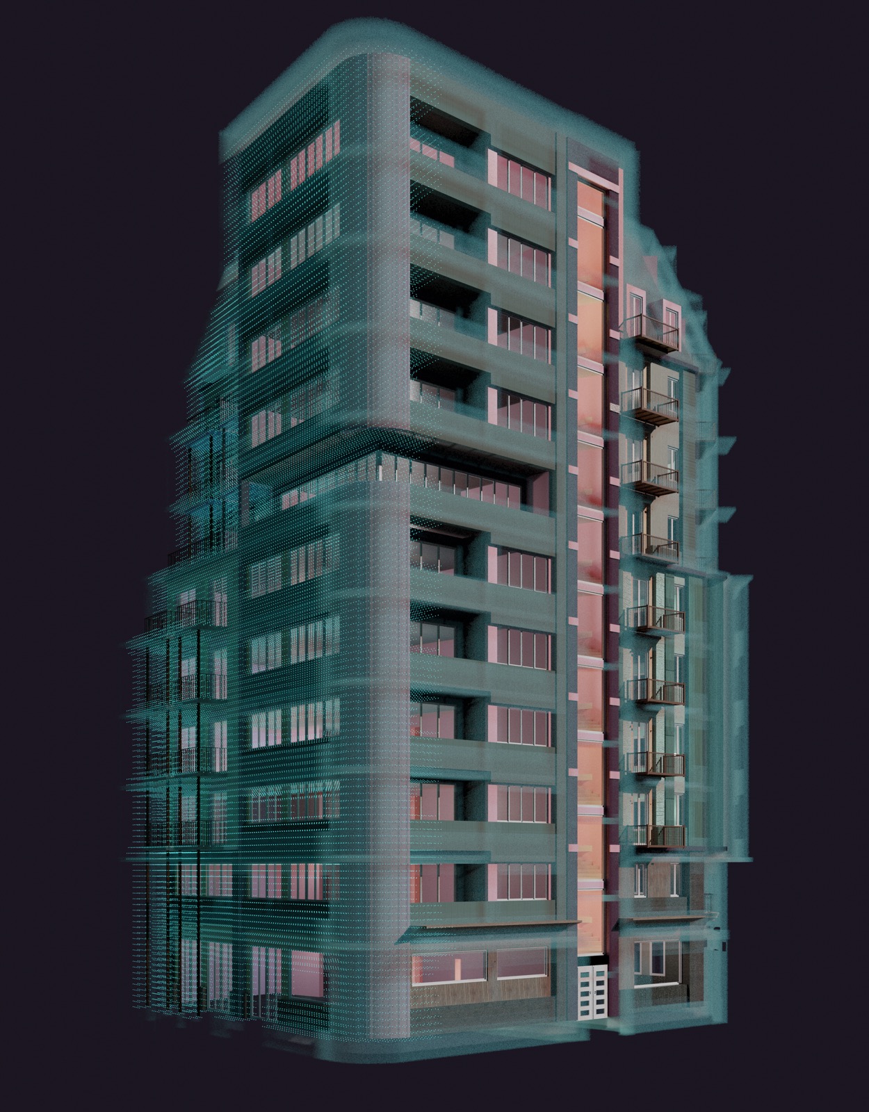 Facade study for the Kanzlei Areal