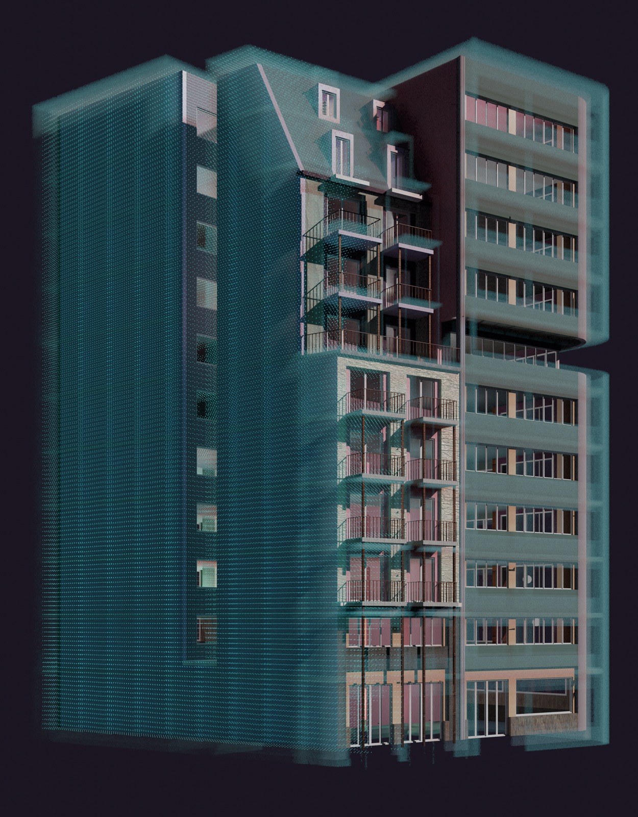 Public life montage from the Familiar Stranger study