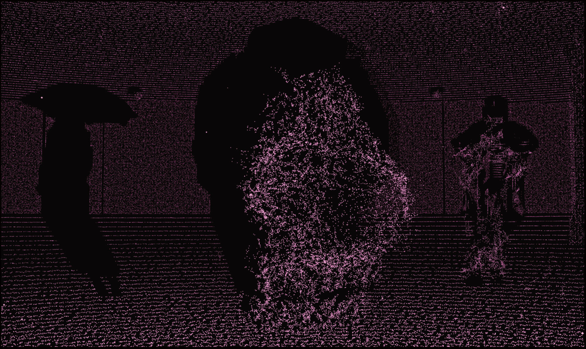 LiDAR pointcloud of the fashion show